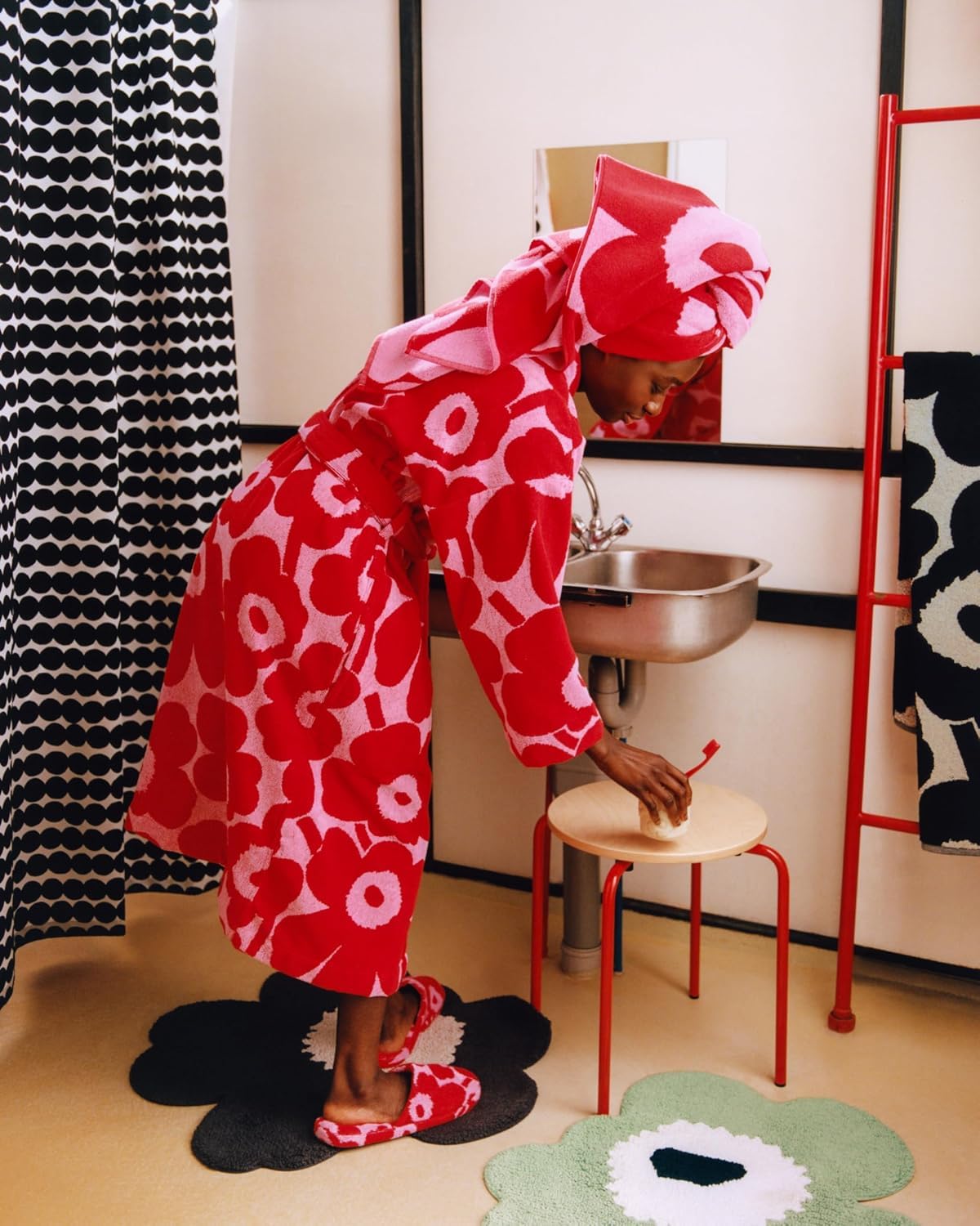 Amazon | [マリメッコ] フロアマット 足ふきマット UNIKKO BATH MAT